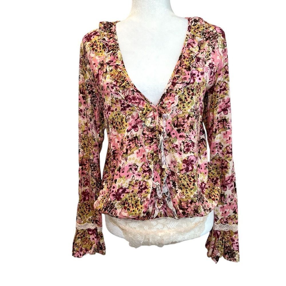 FREE PEOPLE Spring Combo Long Sleeve Bodysuit